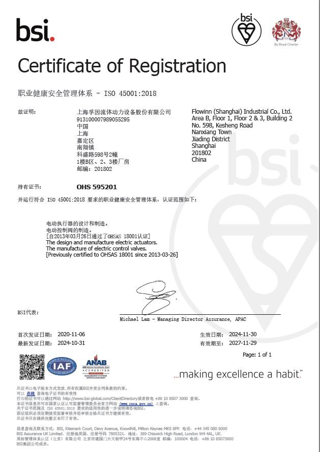 ISO 45001 職業(yè)健康安全管理體系